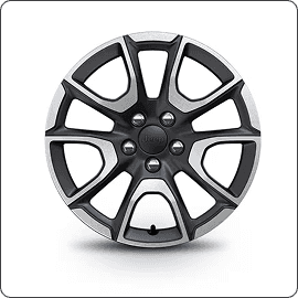17-Inch Diamond Cut with Satin Black Pockets