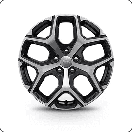 18-Inch Aluminum with Gloss Black Pockets