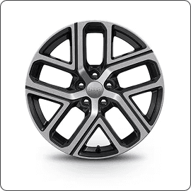 19-Inch Diamond Cut with Gloss Black Pockets