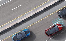 BLIND SPOT MONITORING* WITH REAR CROSS PATH DETECTION*
