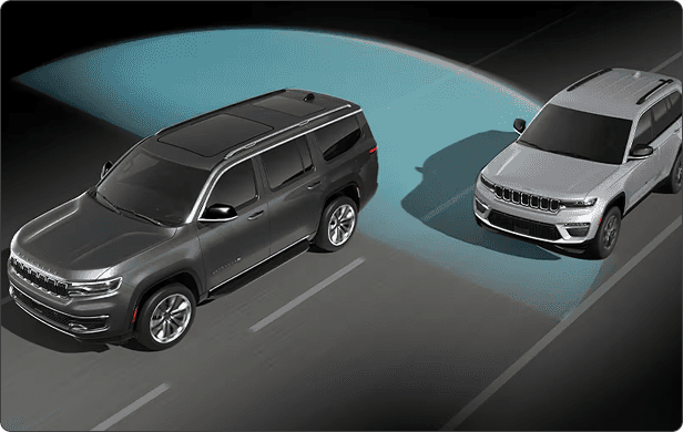 Blind Spot Monitoring* with Rear Cross Path Detection