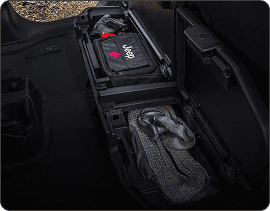 Lockable Rear-Seat Storage