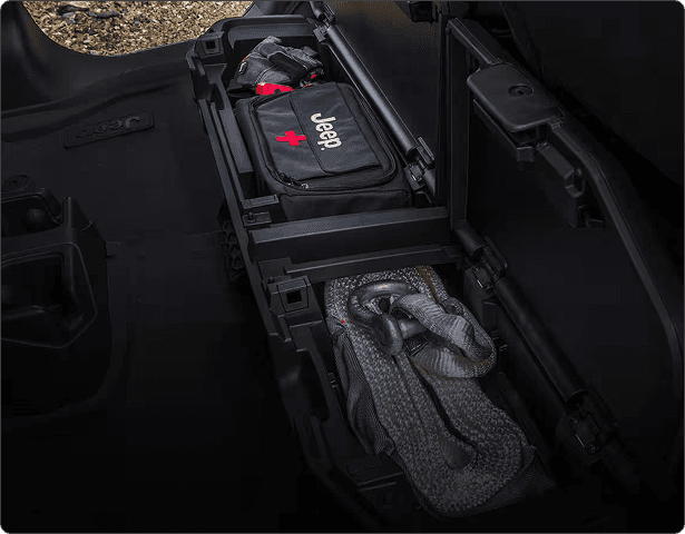 Lockable Rear-Seat Storage