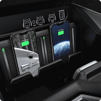 RAM 1500 OFFERS CLASS-EXCLUSIVE AVAILABLE DUAL WIRELESS CHARGING PADS