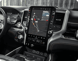 RAM 1500 OFFERS THE LARGEST AVAILABLE TOUCHSCREEN IN ITS CLASS*