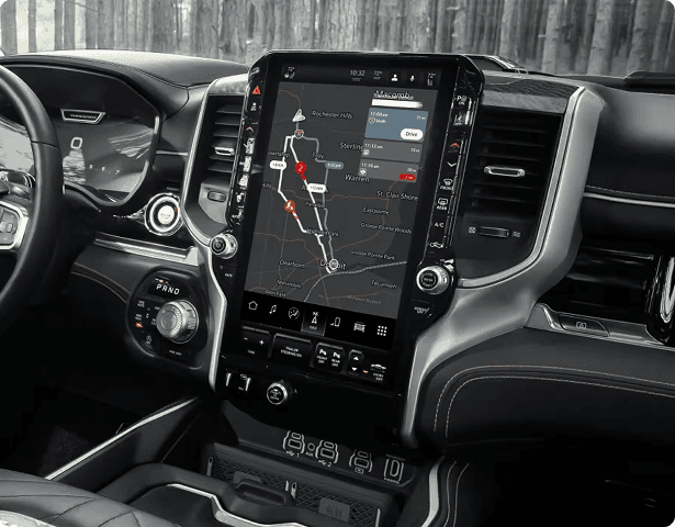 RAM 1500 OFFERS THE LARGEST AVAILABLE TOUCHSCREEN IN ITS CLASS*