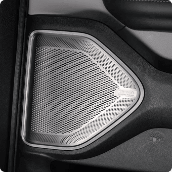 THE MOST POWERFUL AVAILABLE AUDIO SYSTEM IN ITS CLASS*