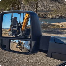 CLASS-EXCLUSIVE AVAILABLE POWER CONVEX TRAILER TOW MIRROR*