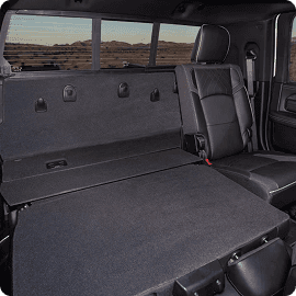 Double Rear Seats Folded