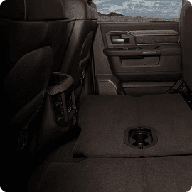 FOLD-FLAT LOAD FLOOR WITH UNDER-SEAT STORAGE
