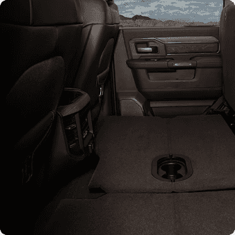 FOLD-FLAT LOAD FLOOR WITH UNDER-SEAT STORAGE