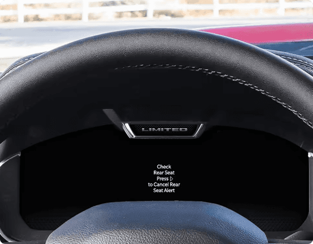 REAR SEAT REMINDER ALERT