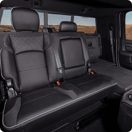 Single Rear Seat Folded