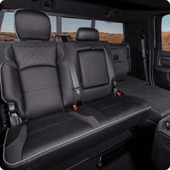 Single Rear Seat Folded