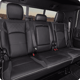 Three-Across Rear Seating