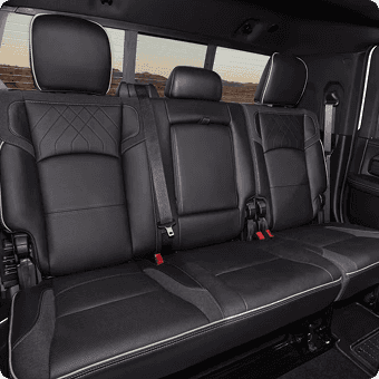 Three-Across Rear Seating