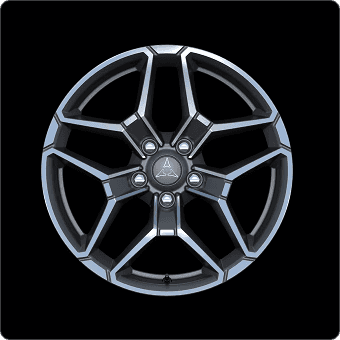 20x10-INCH DIAMOND CUT LUSTER WHEELS