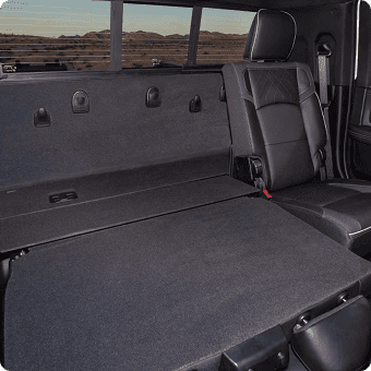 Double Rear Seats Folded