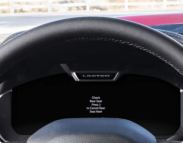 REAR SEAT REMINDER ALERT