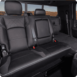 Single Rear Seat Folded