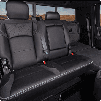 Single Rear Seat Folded