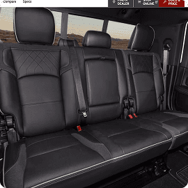 Three-Across Rear Seating