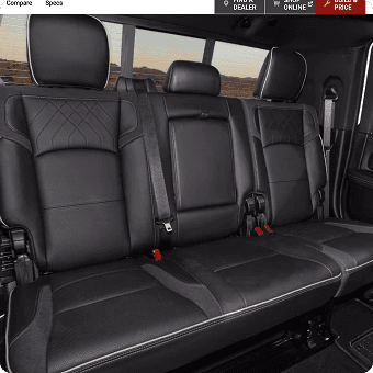 Three-Across Rear Seating