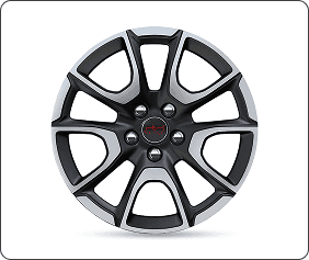17-inch Diamond Cut with Satin Black Pockets