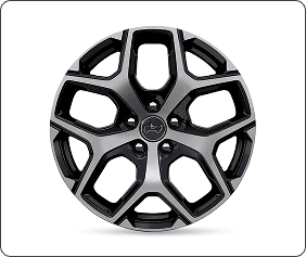 18-inch Aluminum with Gloss Black Pockets
