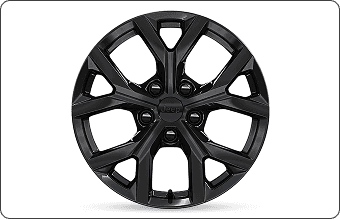 18-Inch High-Gloss Black wheels