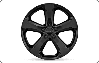 20-Inch High-Gloss Black wheels
