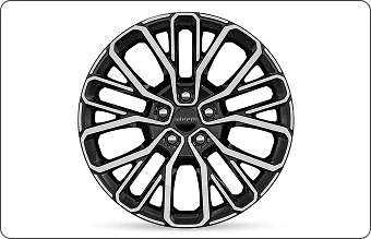 21-Inch Machined Gray wheels