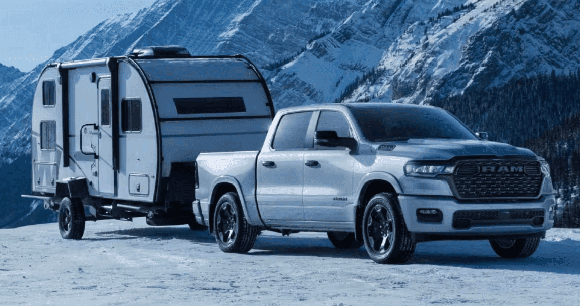 Towing capabilities of the 2026 Ram 1500 available for sale in Alvin, TX at Ron Carter CDJR