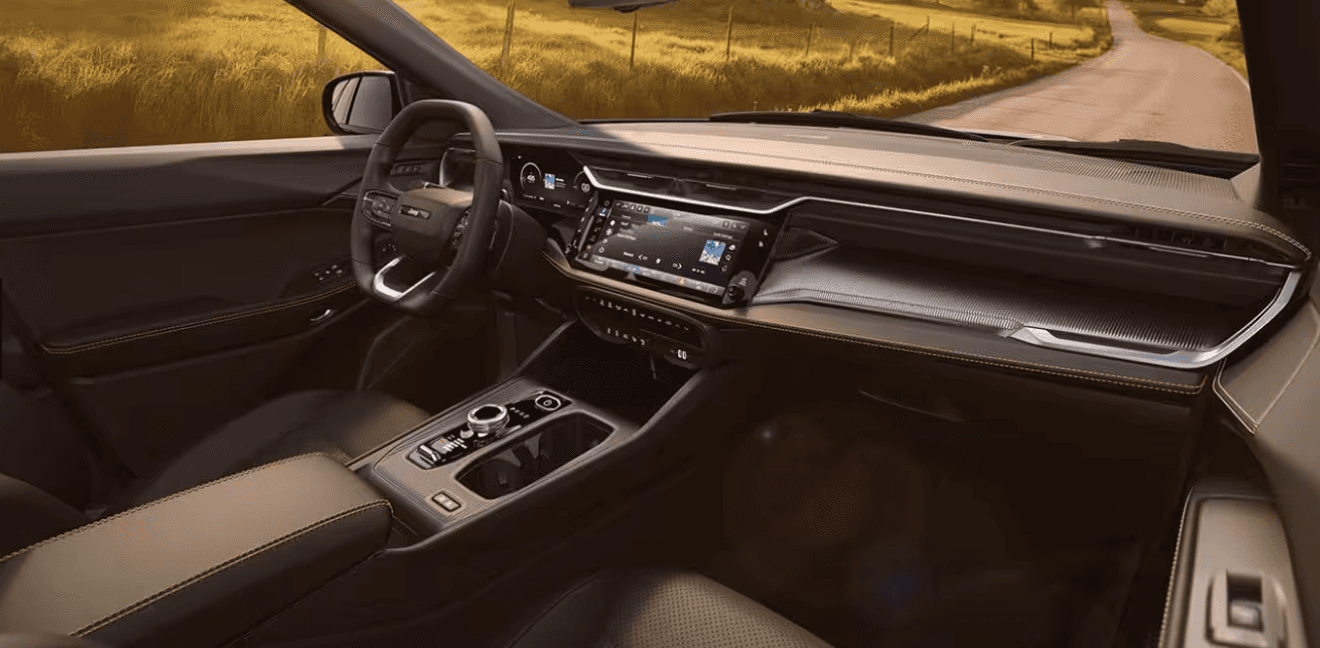 Interior of the 2026 Jeep Cherokee available for sale in Alvin, TX at Ron Carter CDJR