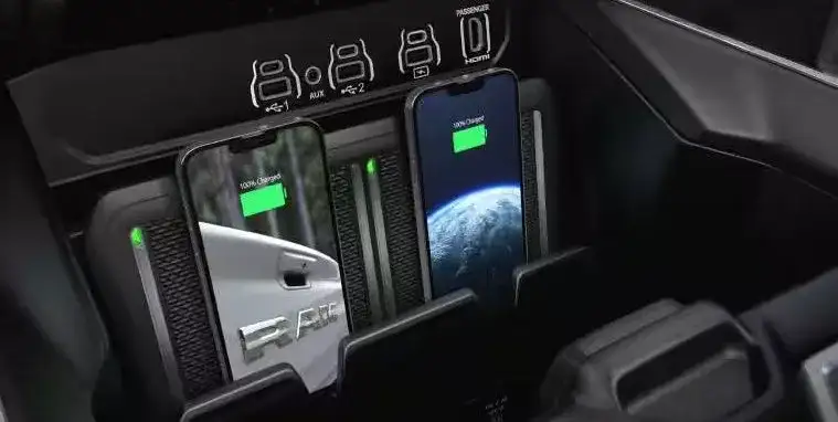 Dual wireless charging pads in the 2027 RAM 1500 center console