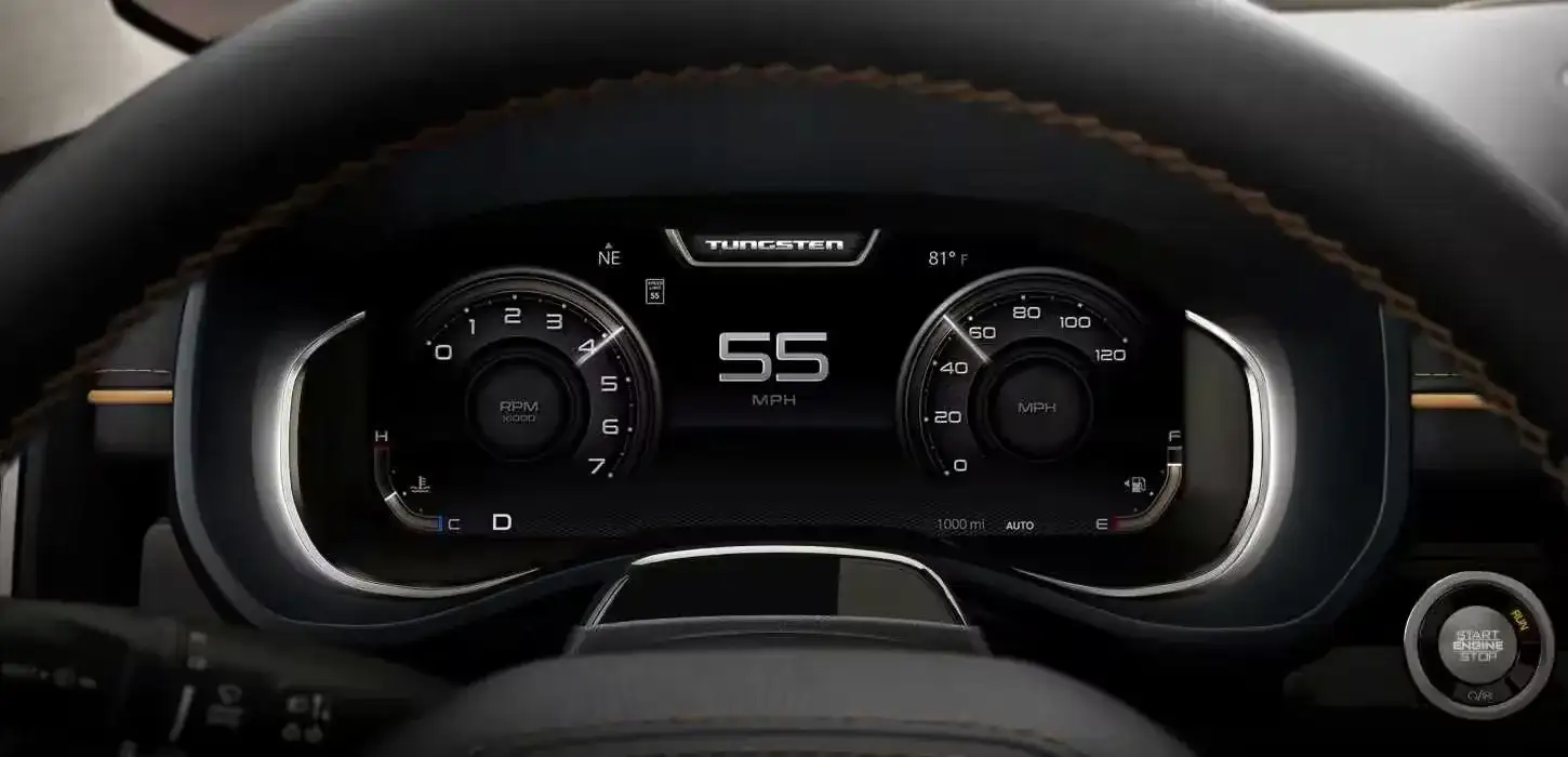 12-inch interactive digital cluster display