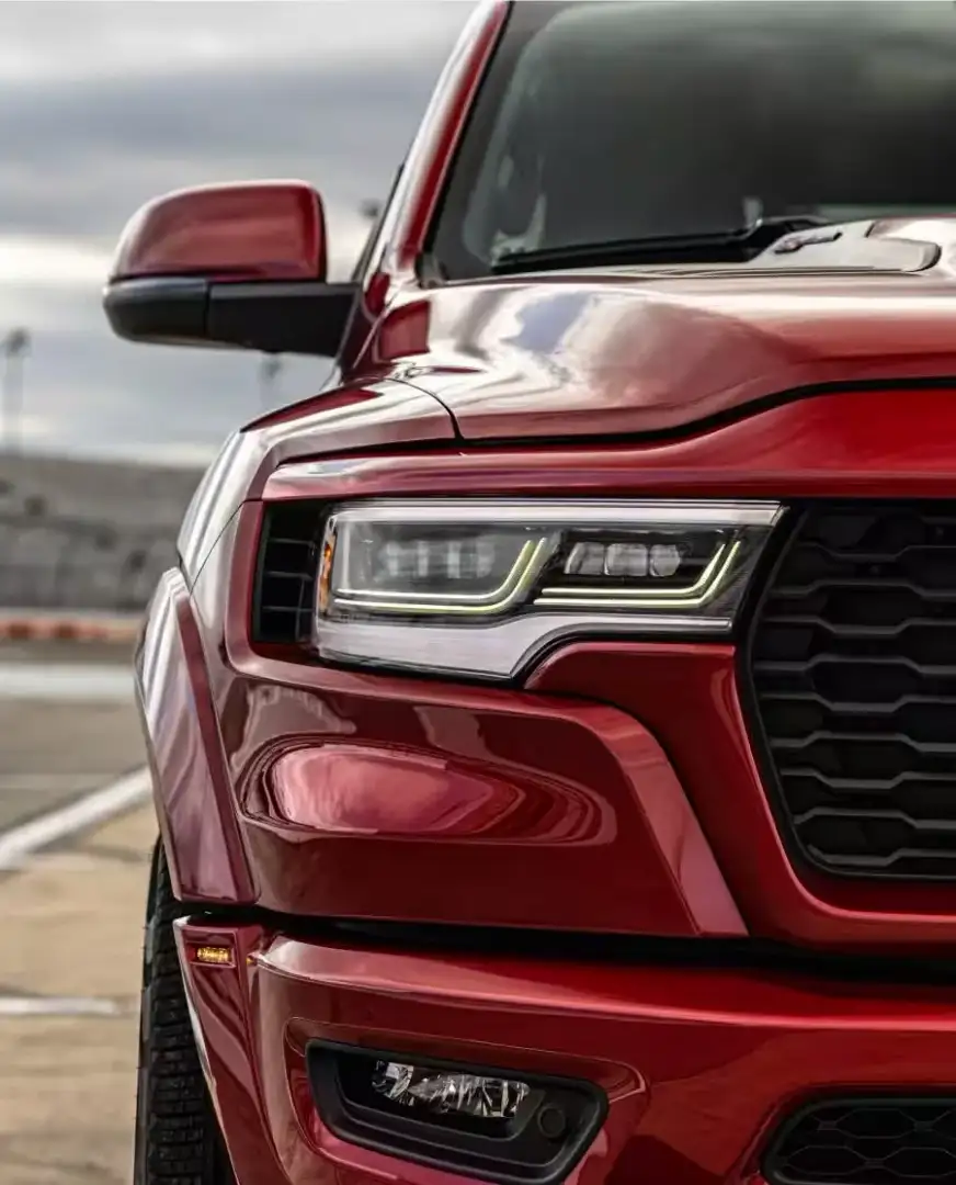 LED headlamp detail on the 2027 RAM 1500