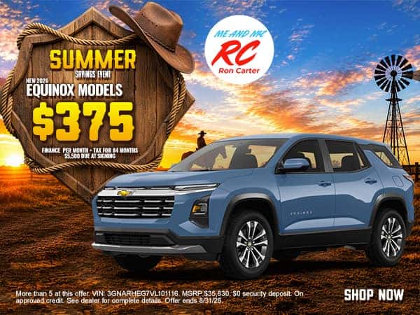 New 2026 Equinox Models