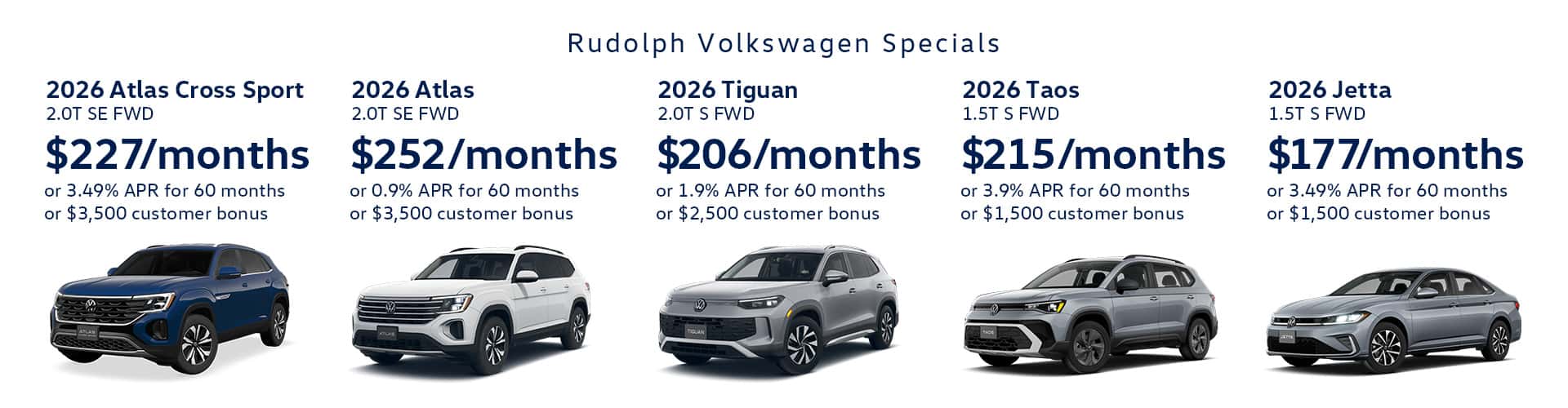 Rudolph VW Special Offers