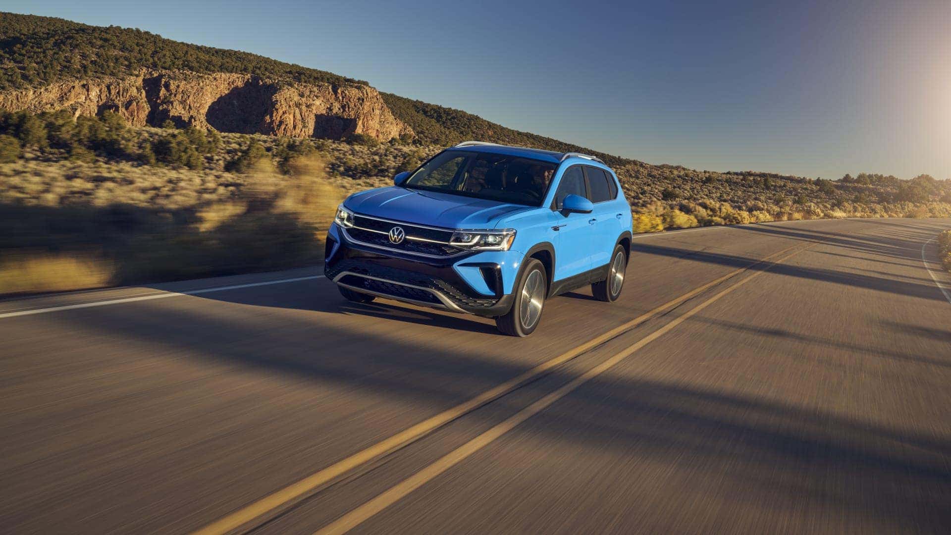 Blue 2026 Volkswagen Taos SUV