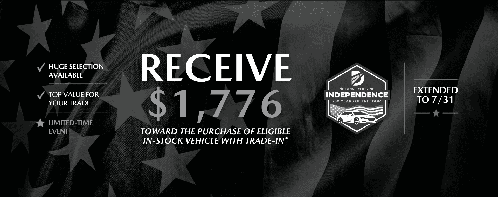 Drive your Independence - Trade in 1776
