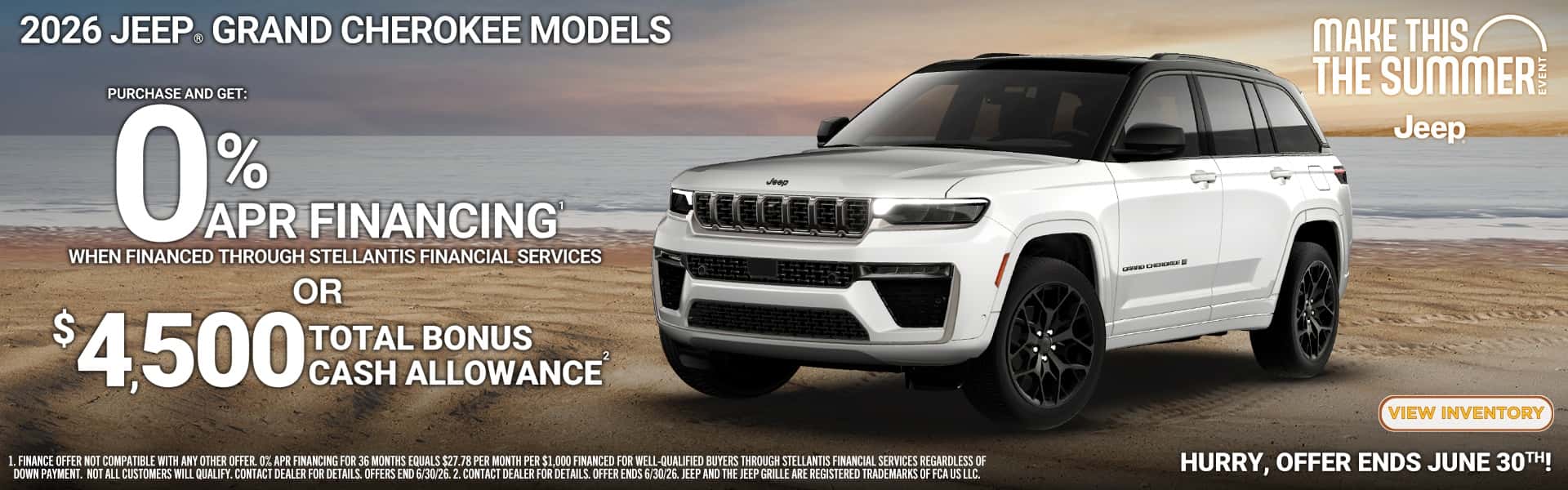 MWBC-26 Jeep Grand Cherokee-0 APR OR $4500 - Russ Darrow CDJR West Bend