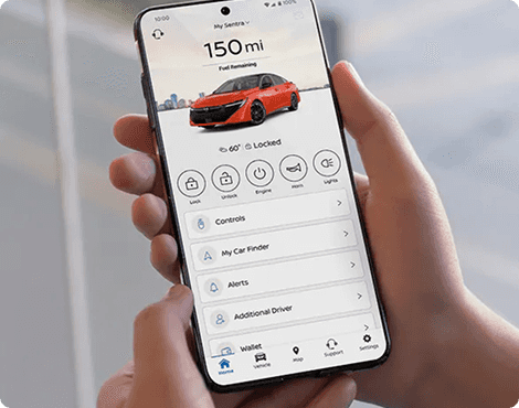 MyNISSAN app connected services