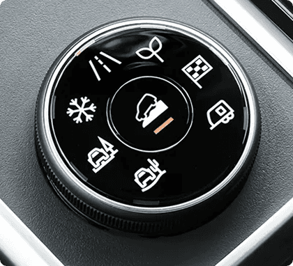 Nissan Pathfinder drive mode selector dial