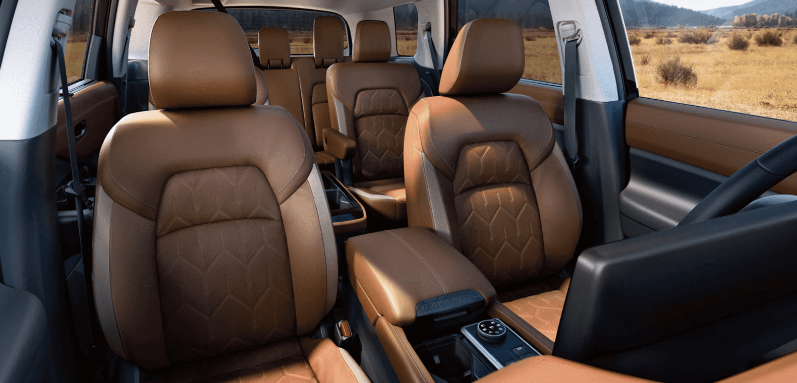 Nissan Pathfinder overhead adventure shot