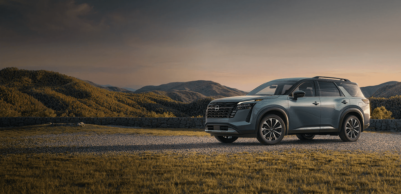 2026 Nissan Pathfinder driving through rugged terrain in Florence, Alabama