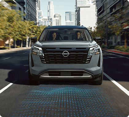 Intelligent Forward Collision Warning sensor illustration