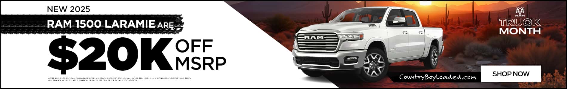Ram 1500 Larmie promo