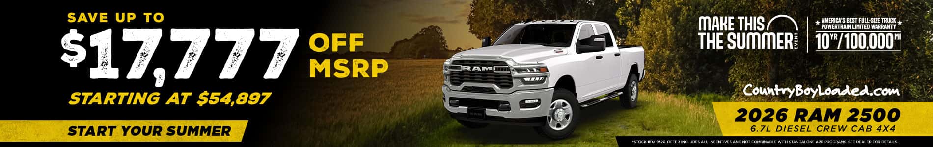 Ram 2500 Diesel Promo