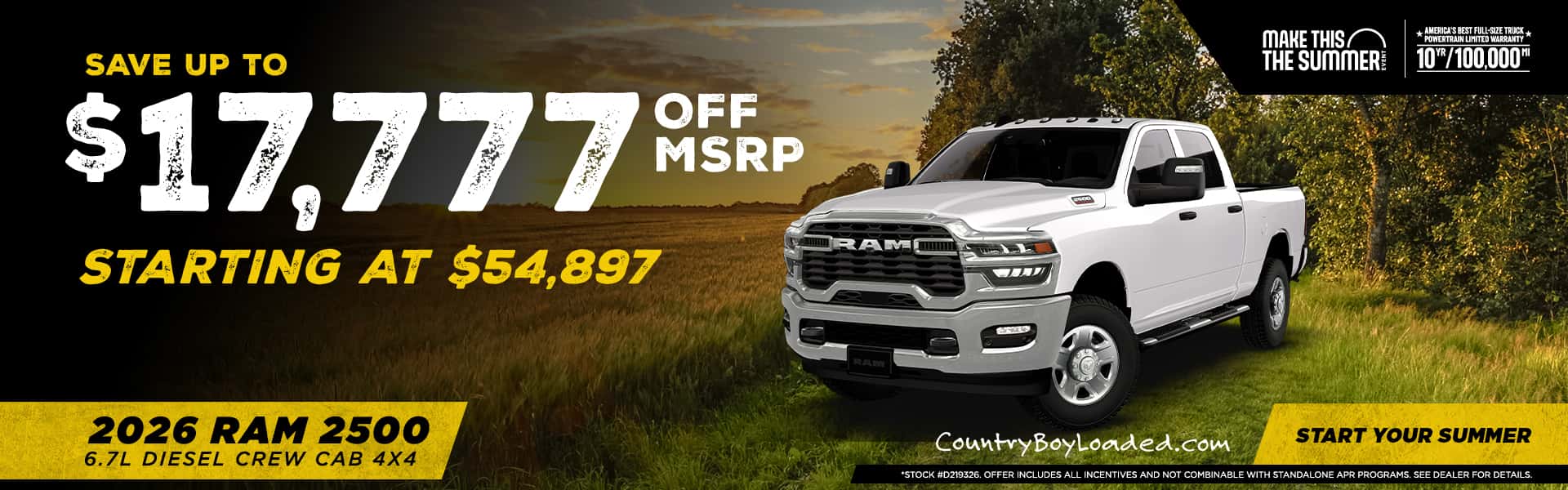 Ram 2500 Diesel Promo